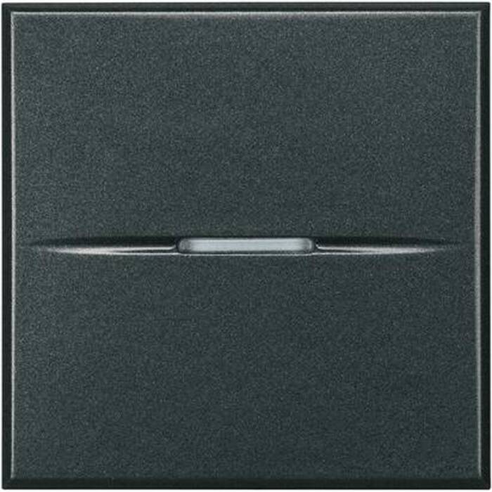Выключатель одноклавишный BTicino AXOLUTE, антрацит, HS4001M2AN