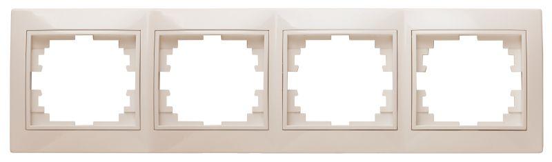 Рамка 4-м Plano 1-504-02 гор. слоновая кость Intro Б0027630
