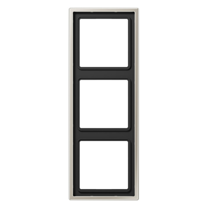 Рамка 3 поста Jung LS METAL, стальной, ES2983