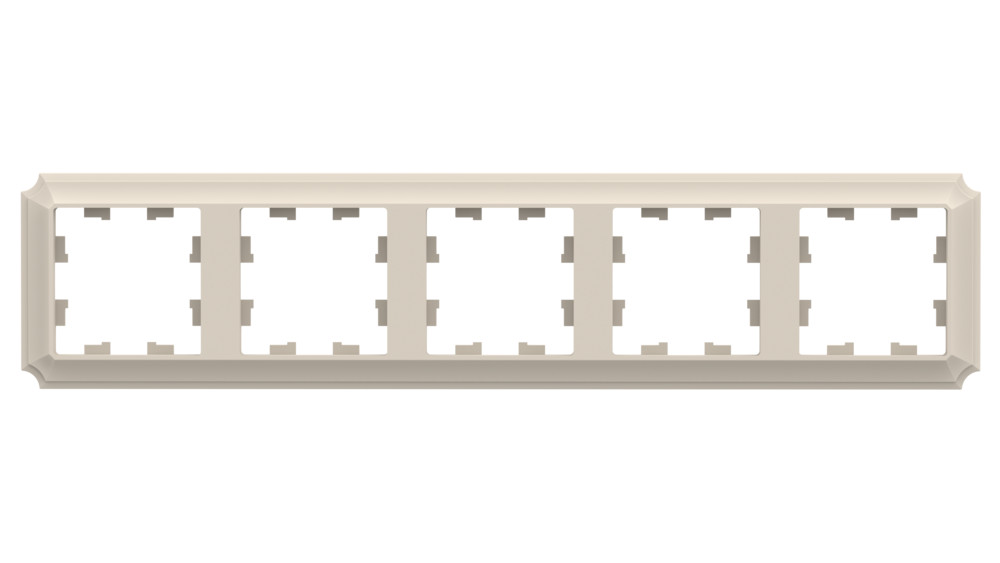 ATLASDESIGN ANTIQUE 5-постовая рамка, универсальная, БЕЖЕВЫЙ