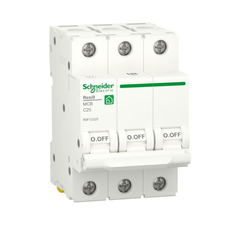 Автоматический выключатель Schneider Electric 3п C 25А Resi9 6000А  R9F12325