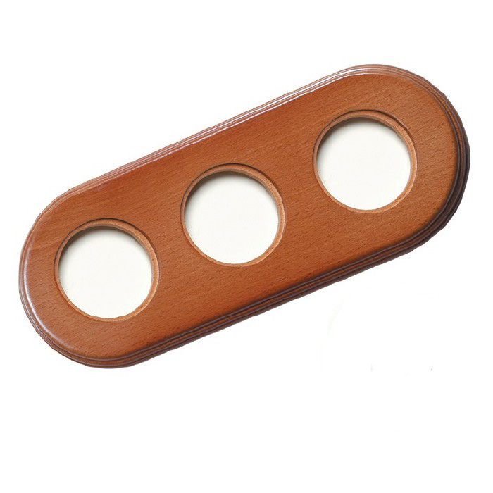 Рамка 3 поста Fontini, мед, 31803192