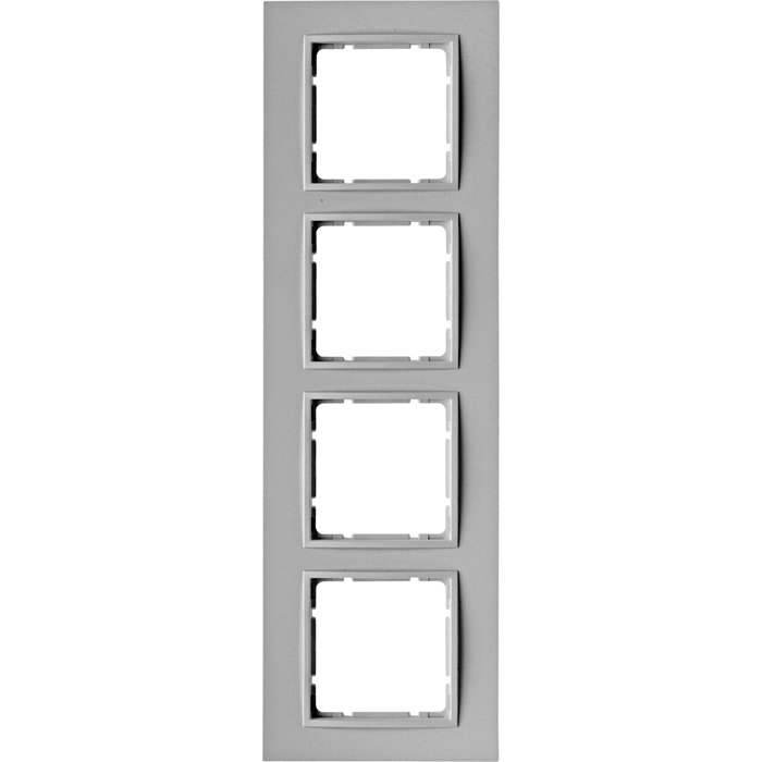 Рамка 4 поста Berker B.7, белый, 10146919