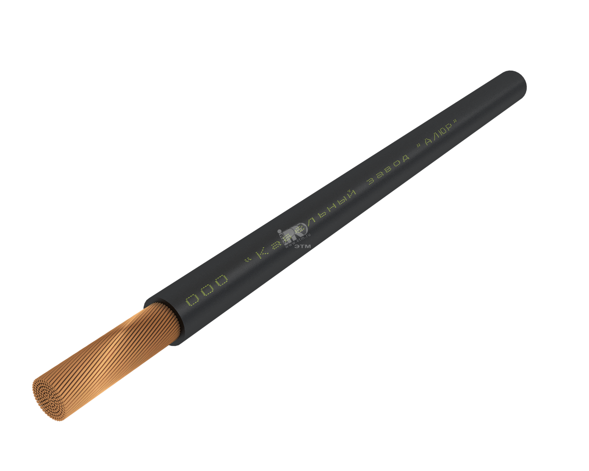 Провод силовой ПуГВнг (А)-LS 1х10 черный бухта многопроволочный