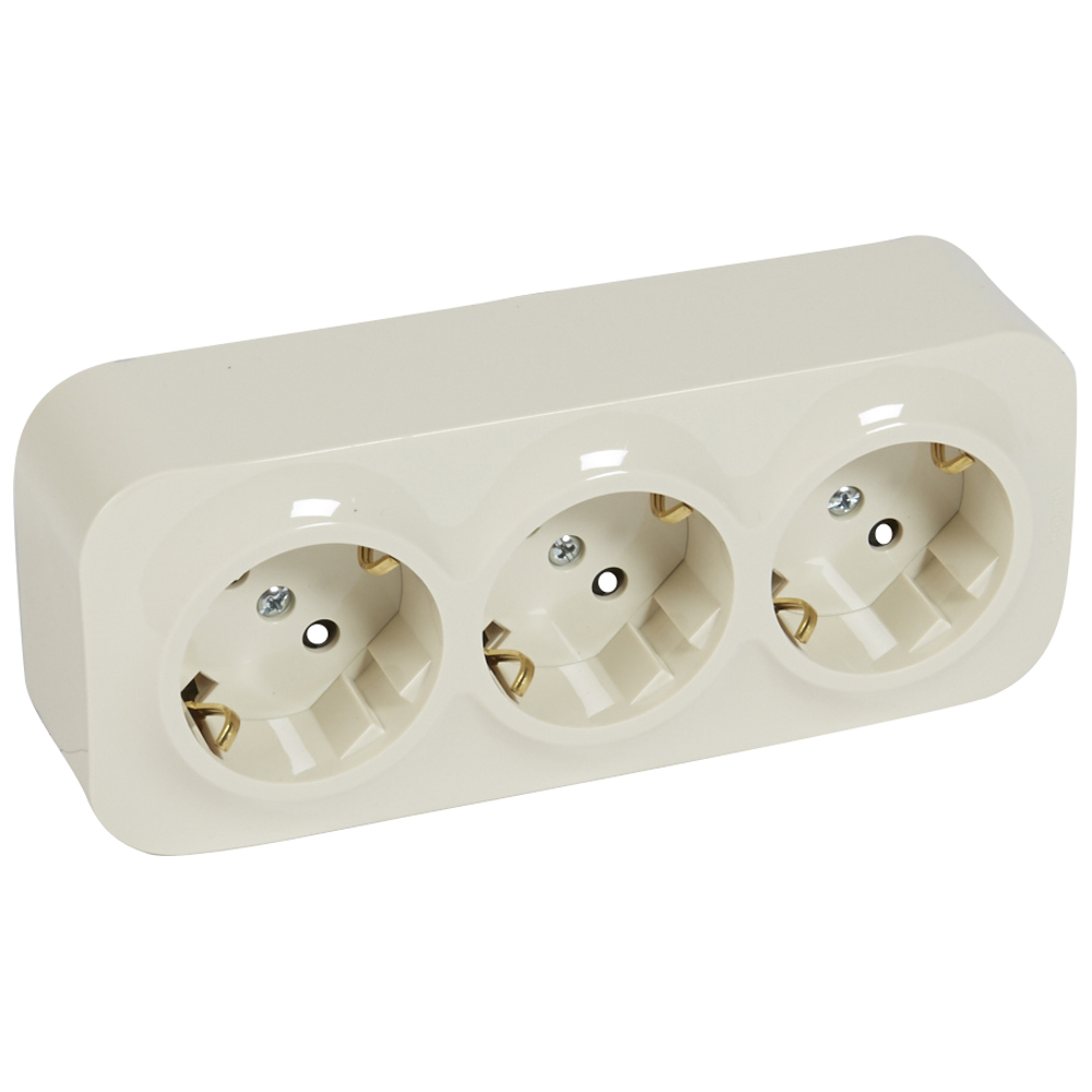 FORIX РОЗЕТКА 3Х2К+З 16А СЛК