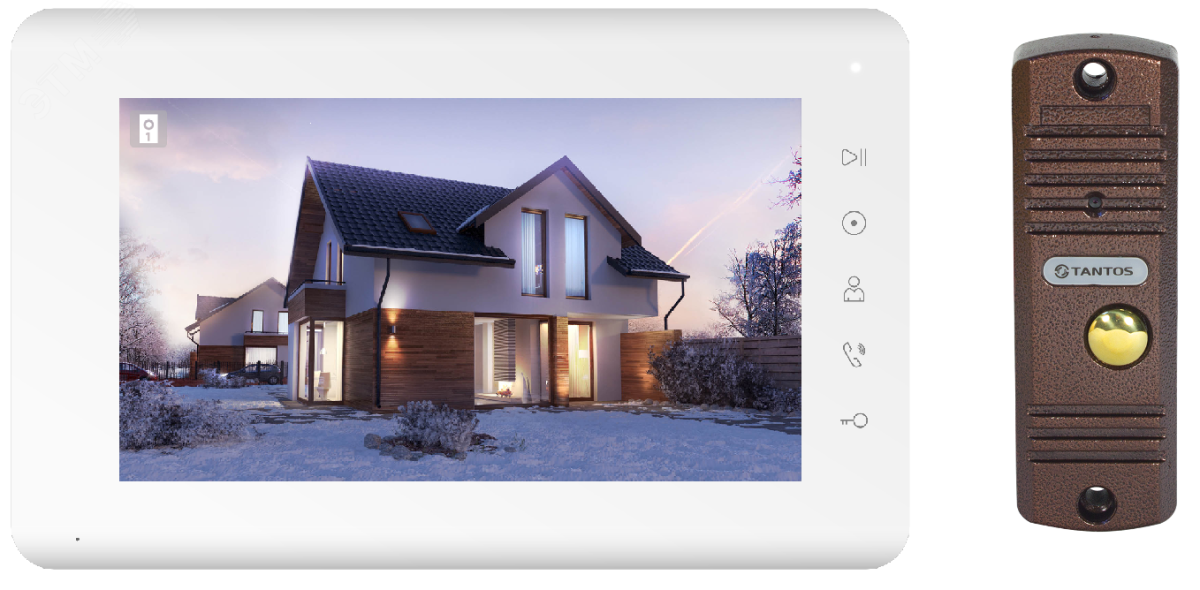 Комплект бюджетного видеодомофон