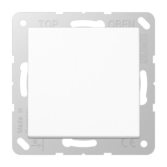 Розетка Jung A 500, скрытый монтаж, с заземлением, , со шторками, белый, A520KLKIWW