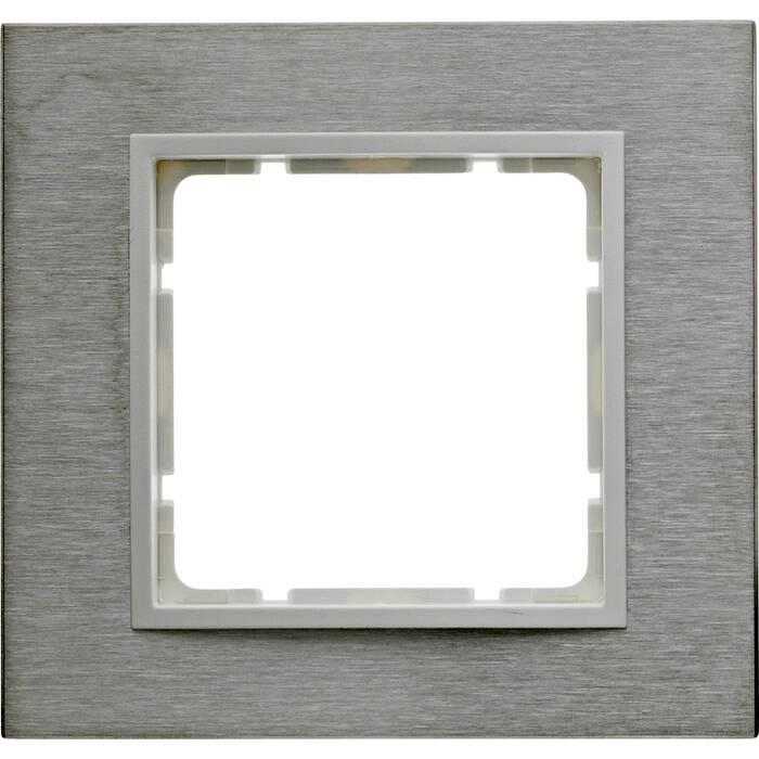 Рамка 1 пост Berker B.7, нержавеющая сталь, 10113609