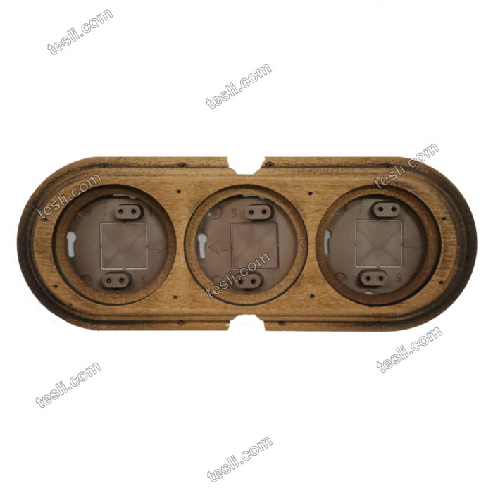 Рамка 3 поста Fontini GARBY, старое дерево, 30853212