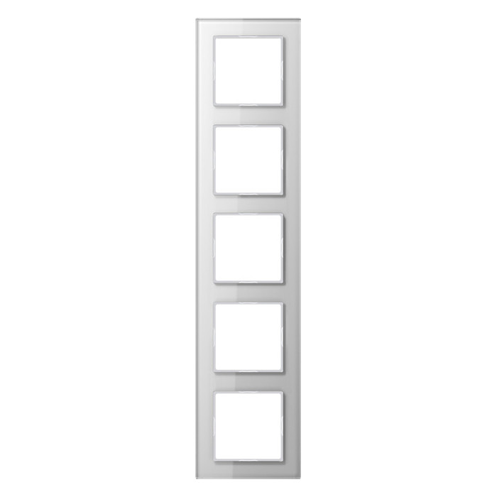 Рамка 5 постов Jung A CREATION, белый, AC585GLWW