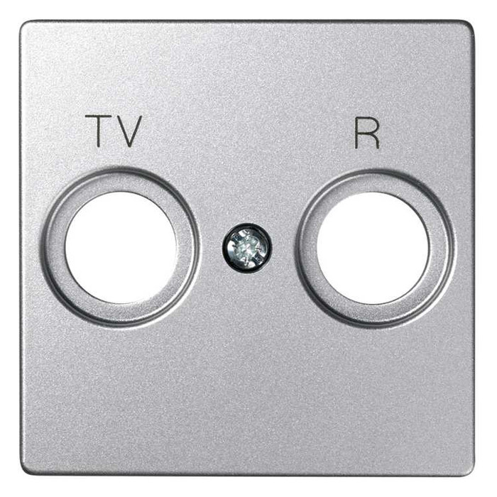 Накладка на розетку TV-SAT Simon SIMON 82 DETAIL, скрытый монтаж, холодный алюминий, 82053-93