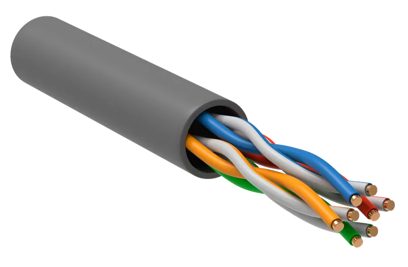 Витая пара U/UTP 5E 4х2х24AWG LSZH серый (305 )   РФ/Т