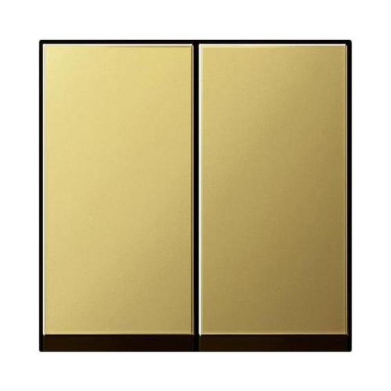 Клавиша двойная Gira SYSTEM 55, латунь, 0295604