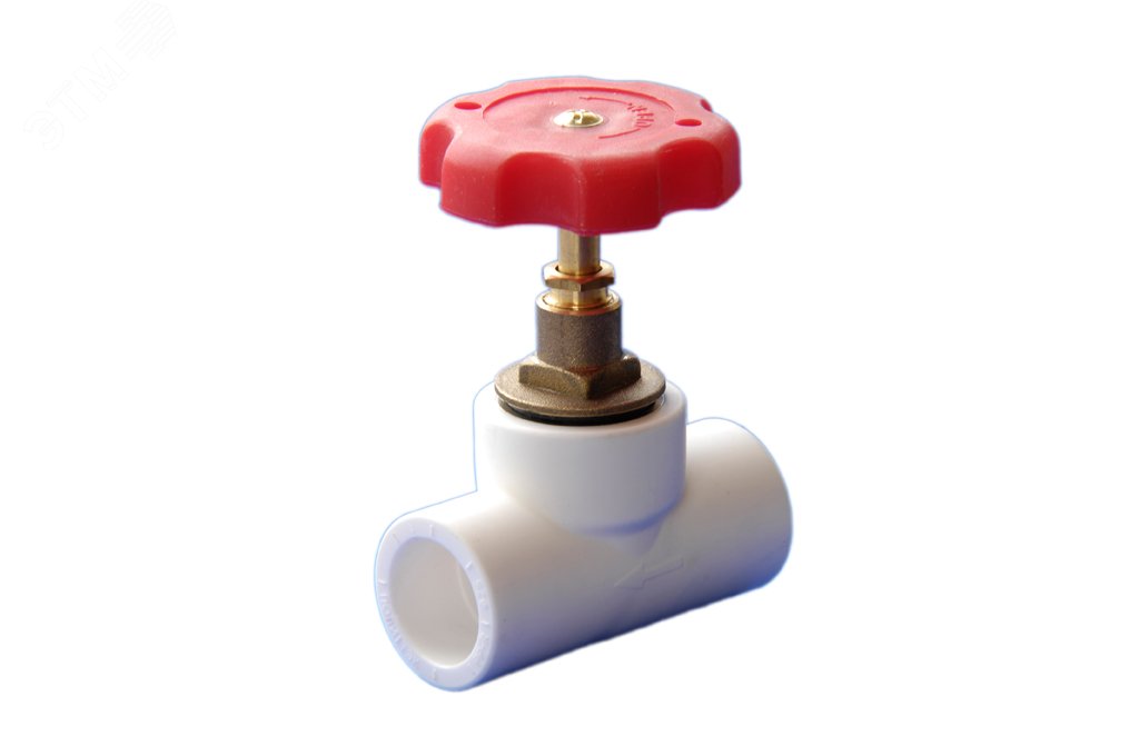 Вентиль 40 полипропиленовый PPR белый