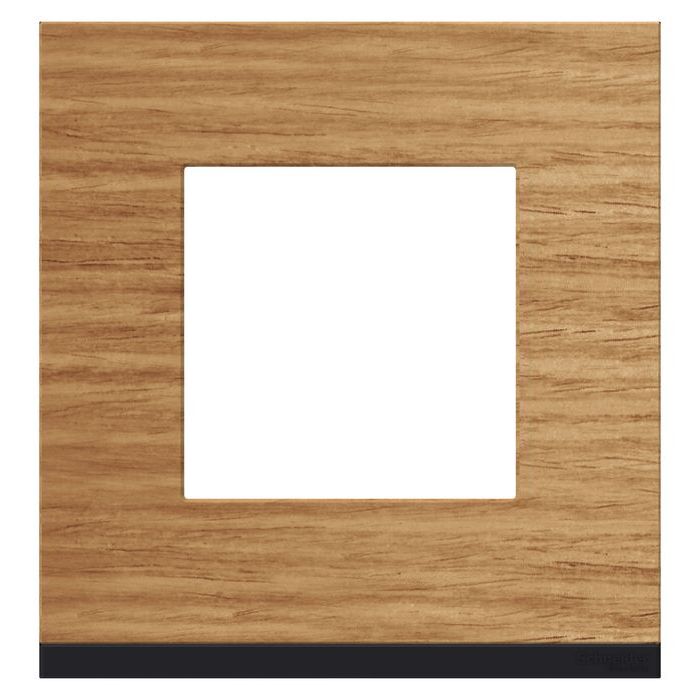 Рамка 1 пост Schneider Electric UNICA PURE, горизонтальная, дуб, NU600284