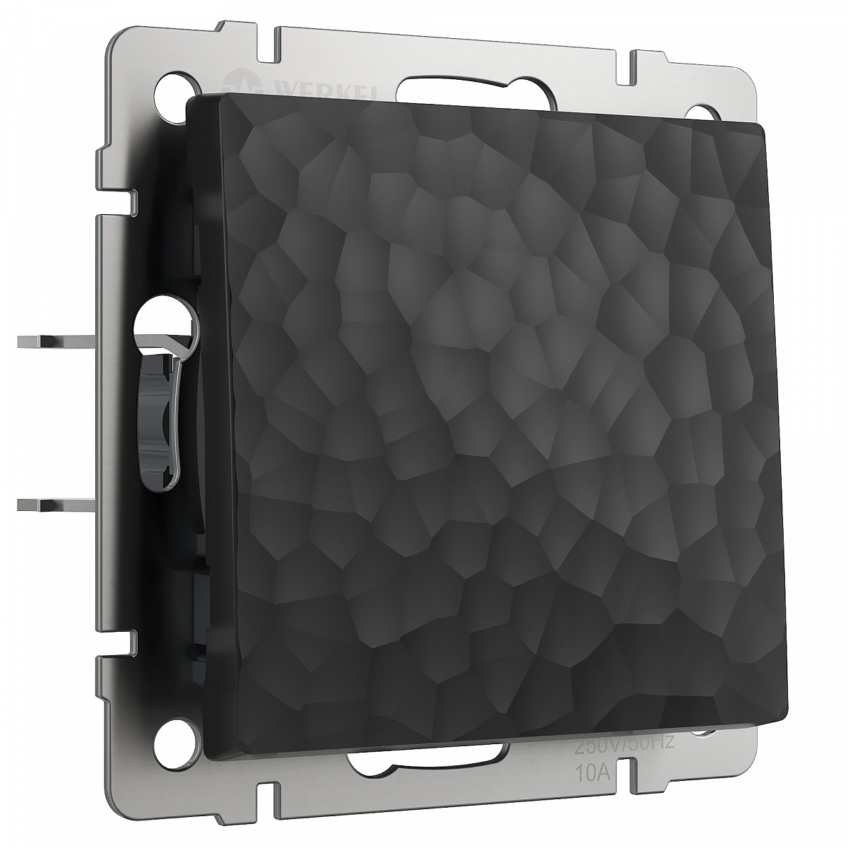 Выключатель одноклавишный проходной черный W1212008