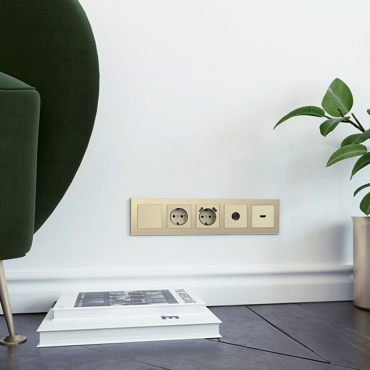 Заглушка шампань W1159211