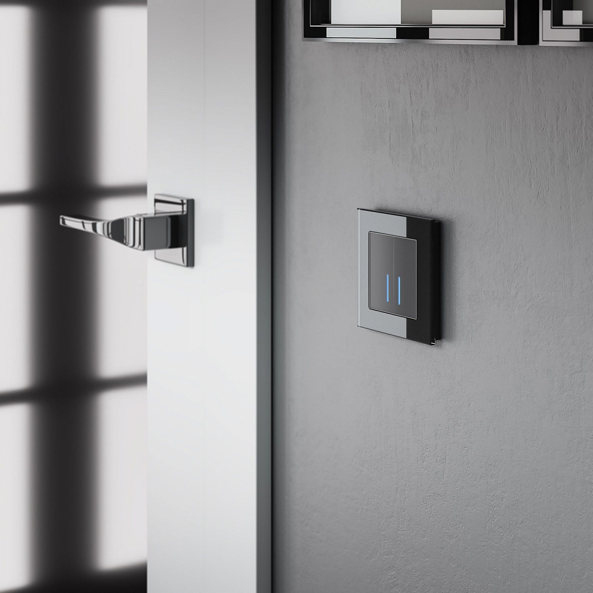 Рамка из стекла на 1 пост Favorit черный W0011108