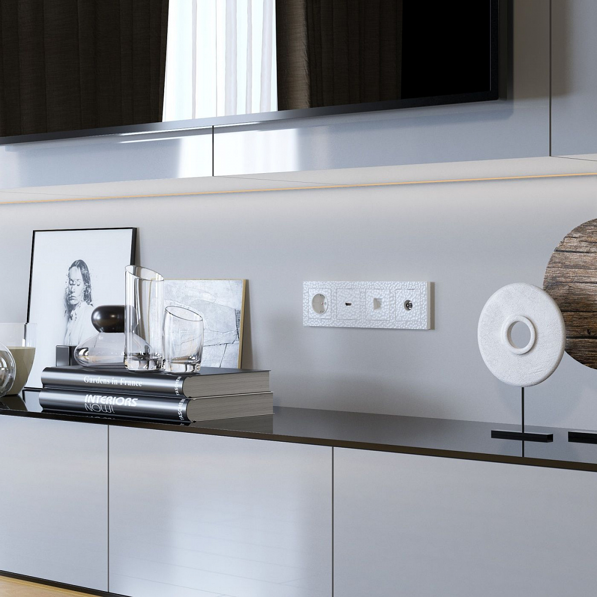 Накладка для розетки HDMI белый W1296001