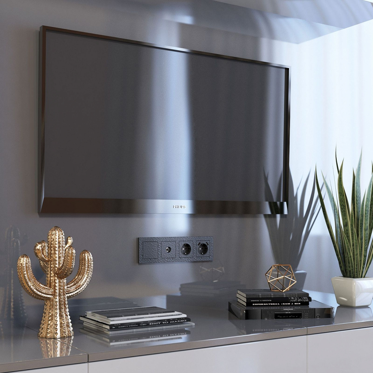 ТВ-розетка оконечная черный W1283008